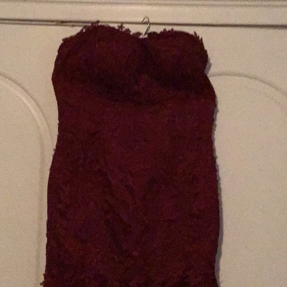 Beautiful Long Burgundy Formal Mermaid Dress